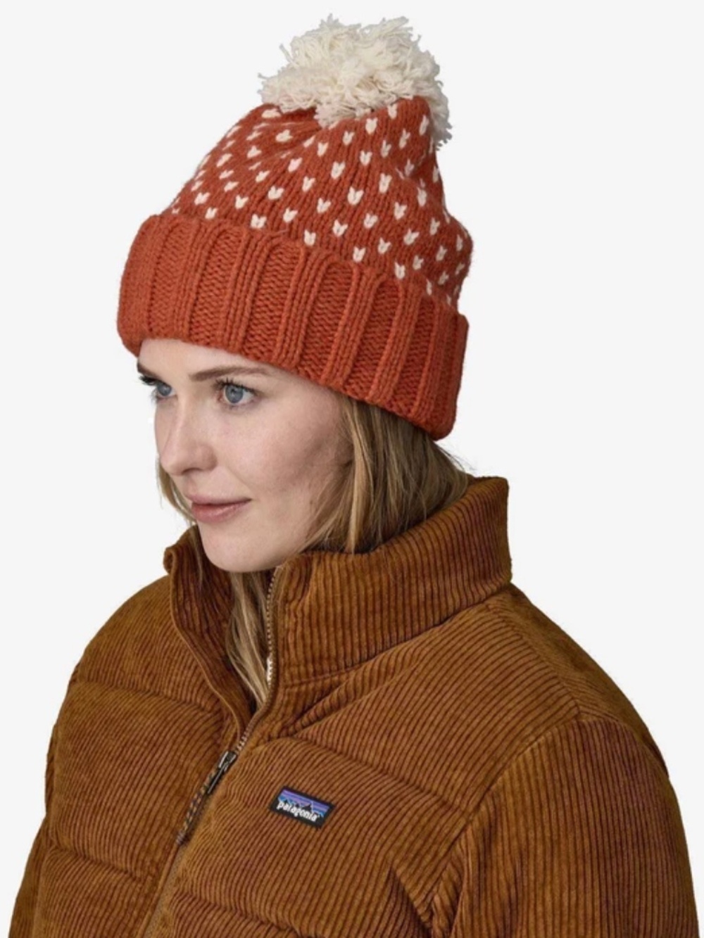 Patagonia Snowbelle Beanie Burnished Red One Size NWT